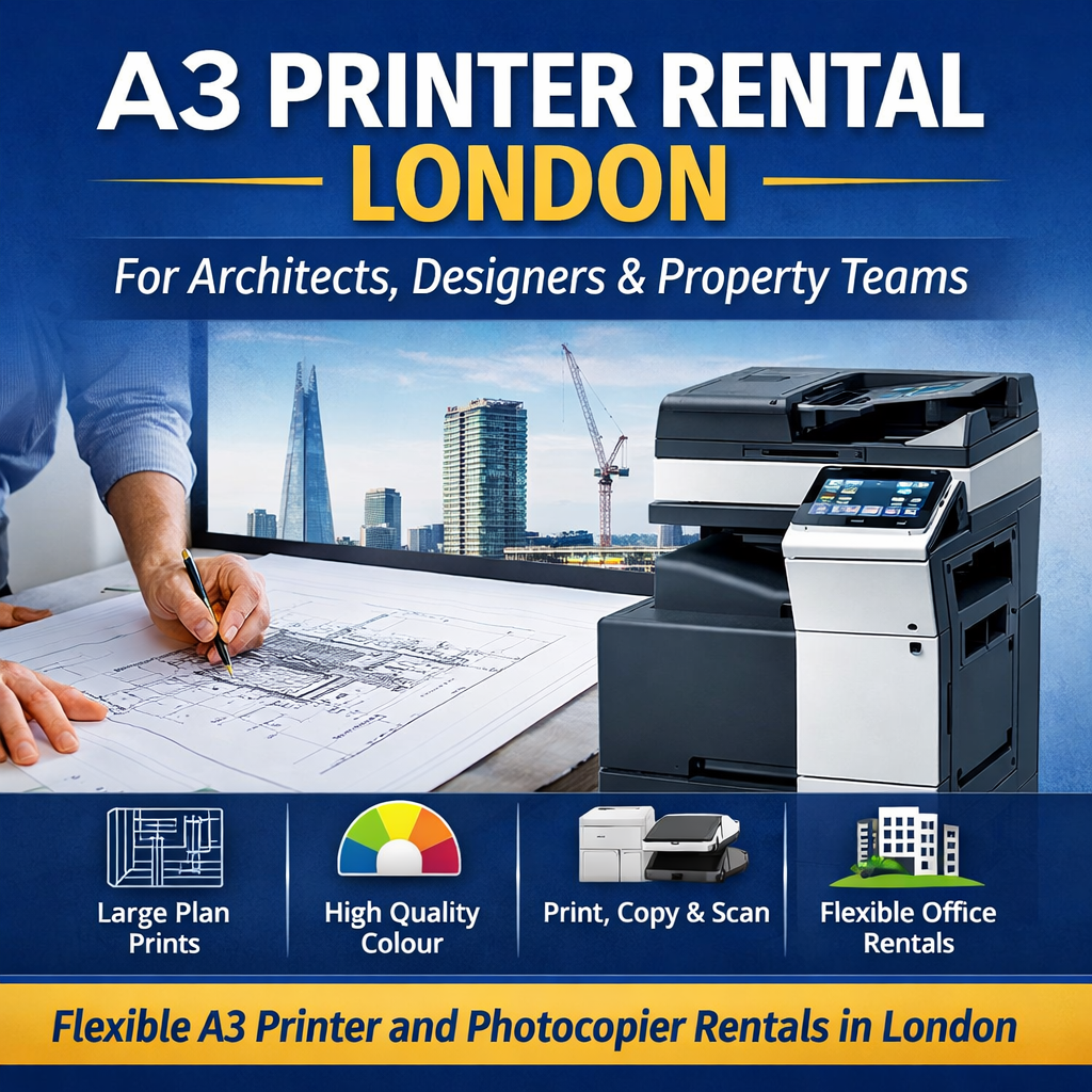 A3 Printer Rental London for Architects, Designers and Property Teams