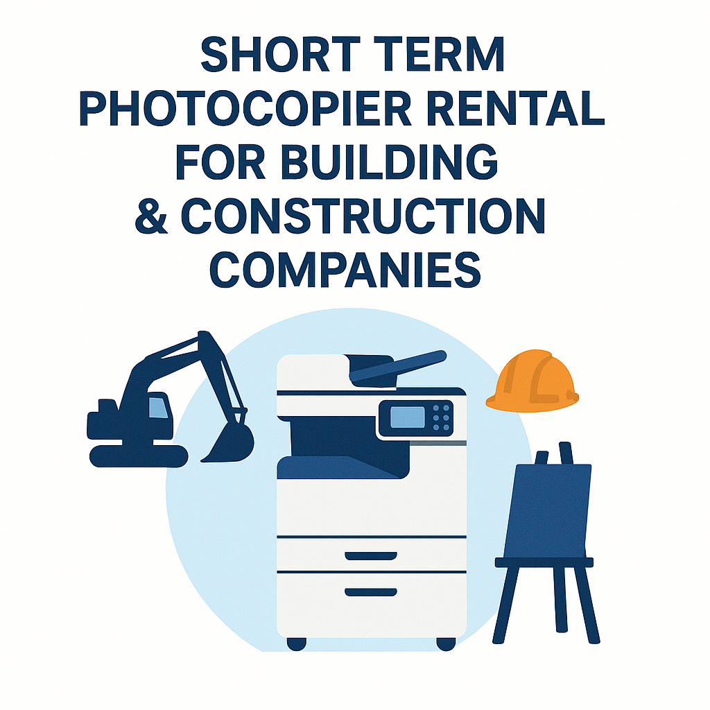 Short term photocopier rental for building & construction companies