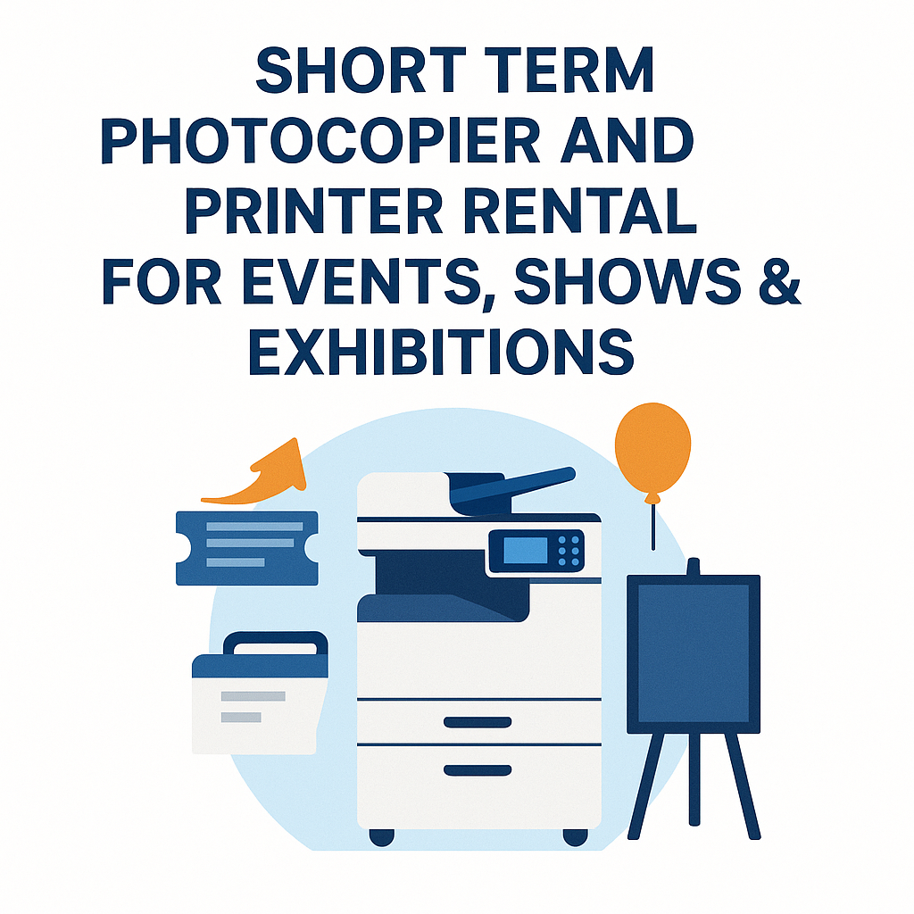 Short term photocopier and printer rental for events, shows & exhibitions