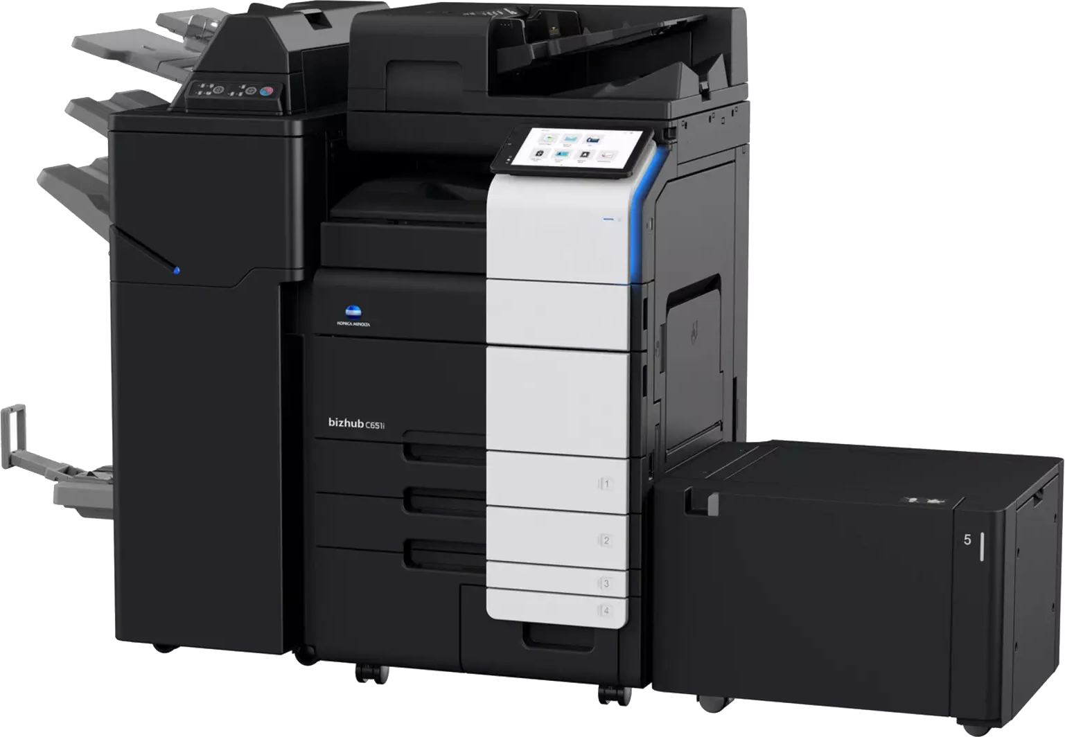 Bizhub C651i High-speed 65 ppm A3 colour MFP for busy London offices – available to rent, hire or lease from London Printer Rentals.