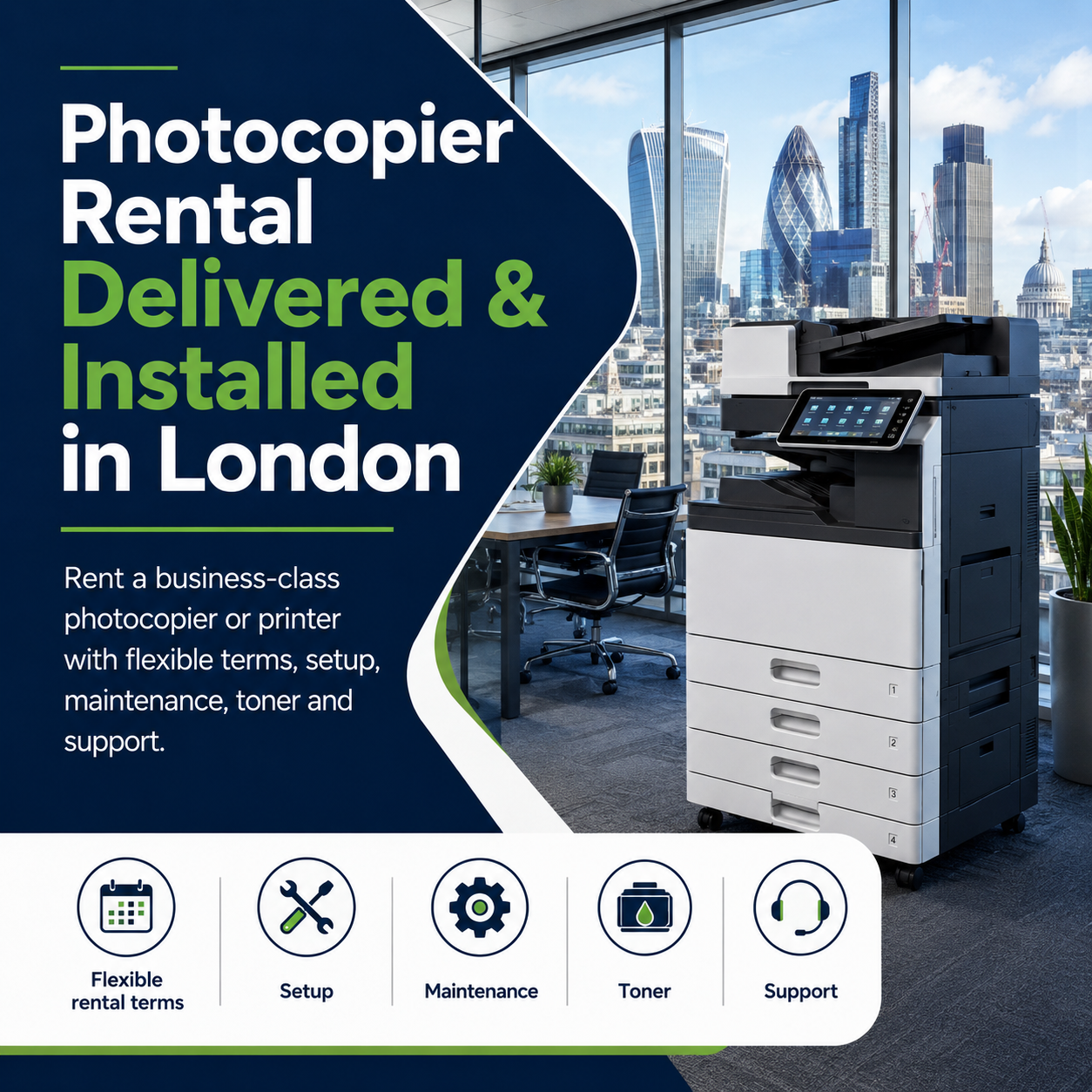Photocopier Rental with Free Delivery in London