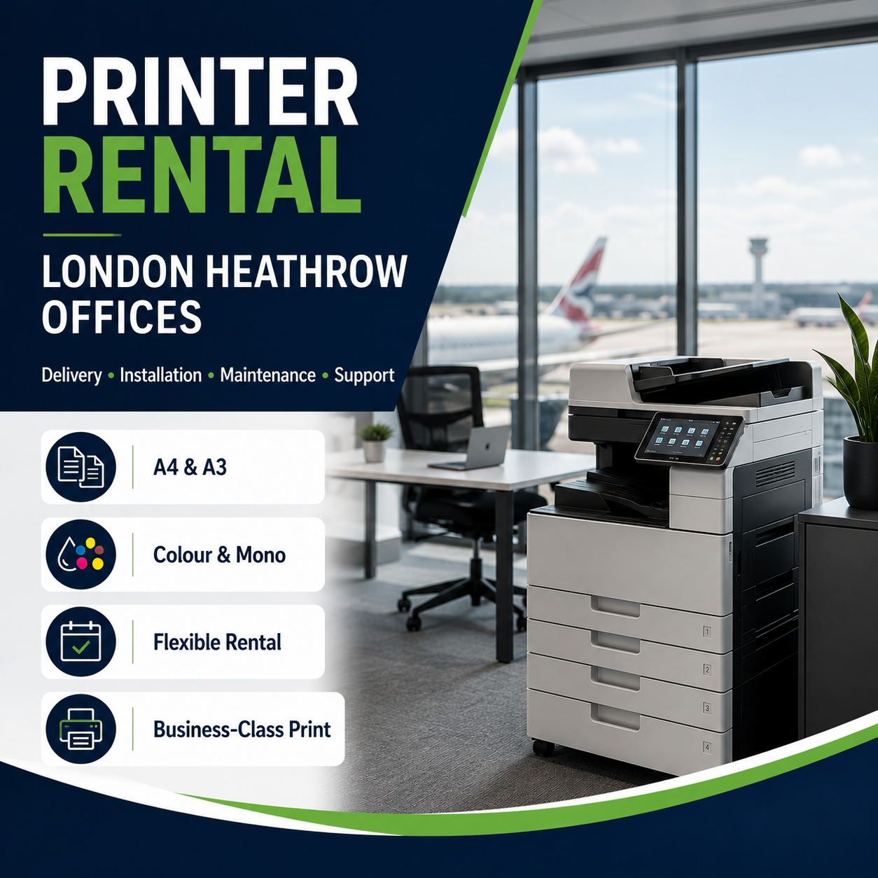 Printer Rental for London Heathrow Offices