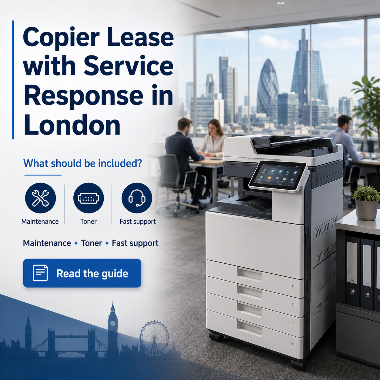 Copier Lease with Service Response in London